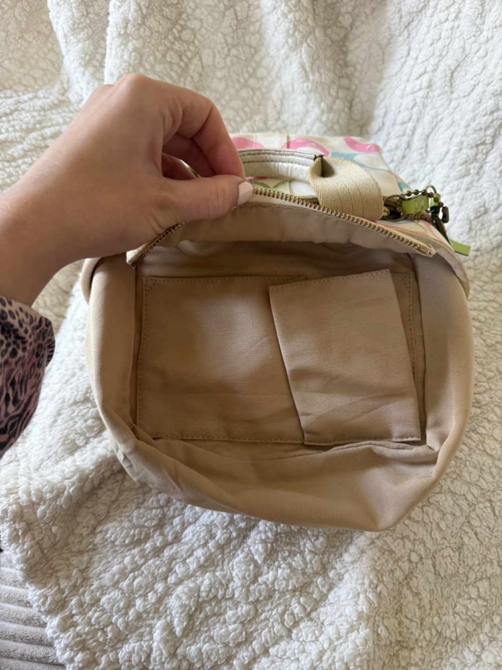 Y2K Vintage Coach Hampton Signature Multicolor Spring Pastel Scribble Mini Tote - Picture 14 of 14